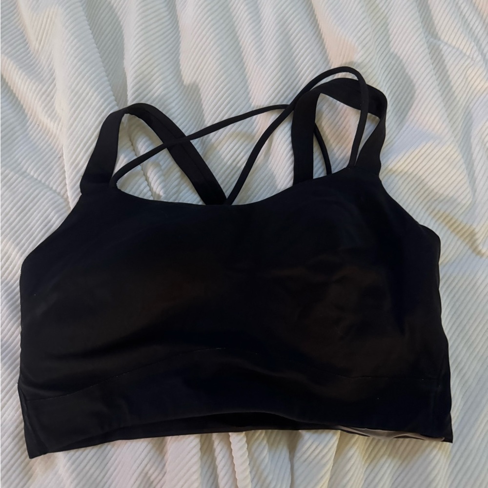 Black lululemon like a cloud bra D+ cup size